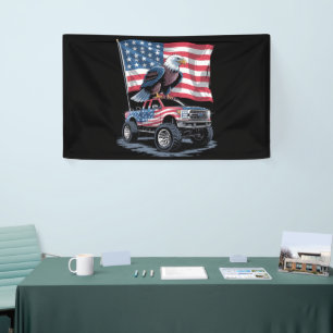 4th of July Patriotic American Flag Eagle USA Banner