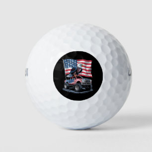 4th of July Patriotic American Flag Eagle USA Golf Balls