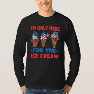4th Of July Patriotic American Ice Cream Cone T-Shirt