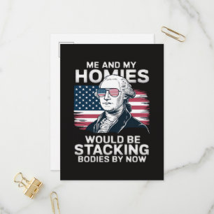 4th of July Patriotic American Invitation Postcard