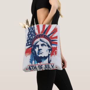 4th of July Patriotic American Pride celebration Tote Bag