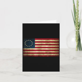 4th of July Patriotic Betsy Ross battle flag Card