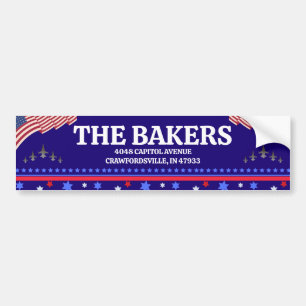 4th of July Patriotic Bumper Sticker