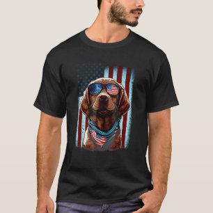 4th Of July Patriotic Chesapeake Bay Retriever Dog T-Shirt