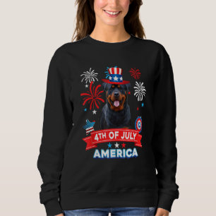 4th Of July Patriotic Day Rottweiler Dog Independe Sweatshirt