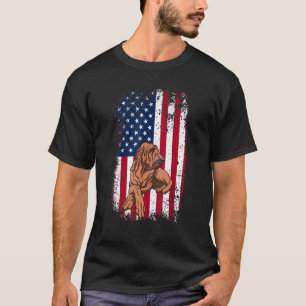 4th Of July Patriotic Dog Mum Dad American Flag Bl T-Shirt