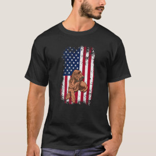 4th Of July Patriotic Dog Mum Dad American Flag Bl T-Shirt