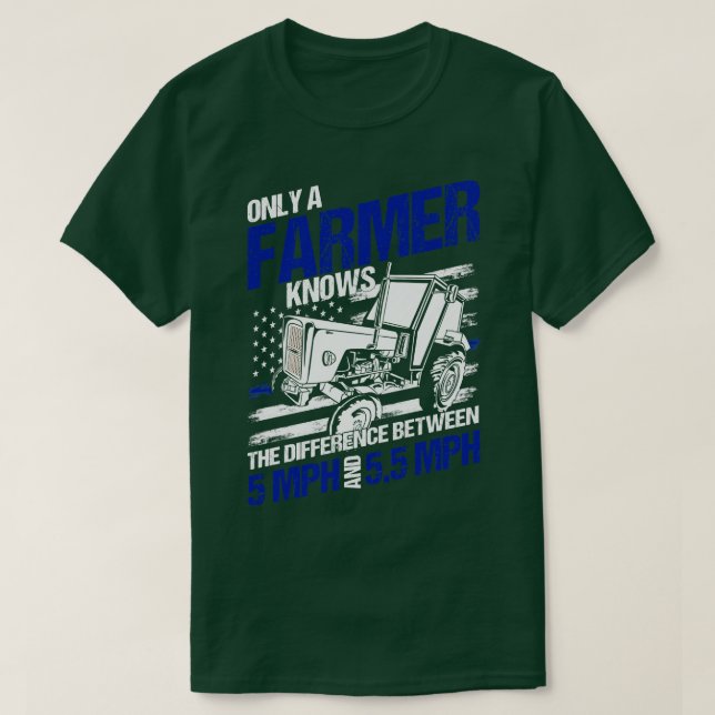 4th of July Patriotic Farming (1) T-Shirt (Design Front)