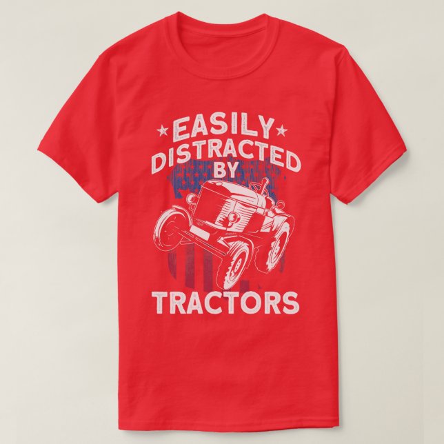 4th of July Patriotic Farming (3) T-Shirt (Design Front)