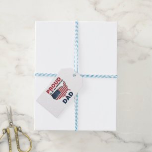4th of July Patriotic Father's Day Gift Tags