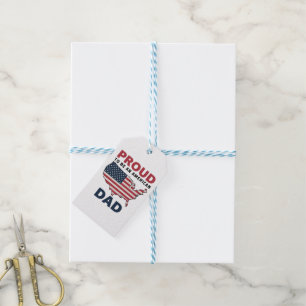 4th of July Patriotic Father's Day Gift Tags