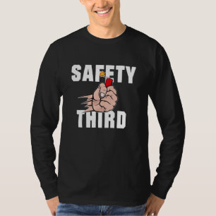 4th Of July Patriotic Fireworks Safety Third 1 T-Shirt