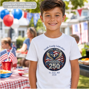 4th of July Patriotic Freedom Anniversary Family  Tri-Blend Shirt