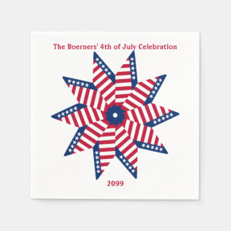 4th of July Patriotic Fun Party Paper Napkins