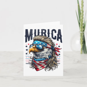 4th Of July Patriotic Funny Eagle July 4th Usa Mur Card