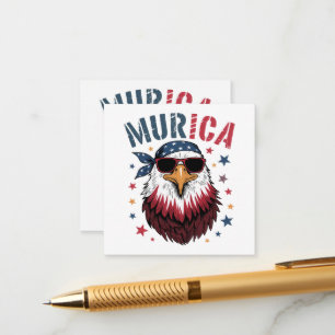 4th of July Patriotic Funny Eagle USA Enclosure Card