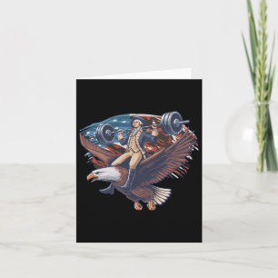 4th Of July Patriotic Funny George Washington July Card