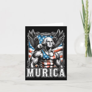 4th Of July Patriotic Funny George Washington July Card