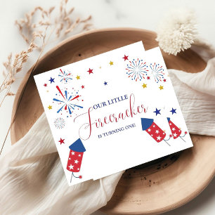 4th of July Patriotic independence  birthday party Napkin