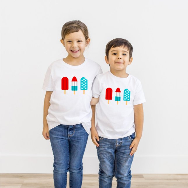 4th of July Patriotic Popsicles Kid’s Unisex T-Shirt (Creator Uploaded)