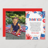 4th Of July Patriotic Red White Blue Birthday