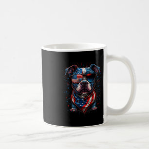 4th Of July Patriotic Staffordshire Bull Terrier D Coffee Mug