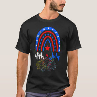 4th Of July Patriotic Us American Pride Retro T-Shirt
