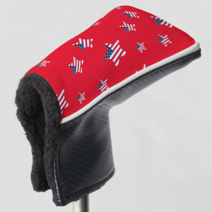4th of July patriotic USA america flag star party Golf Head Cover