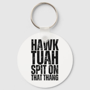 4th Of July Patriotic Usa Hawk Tuah Spit On That T Key Ring
