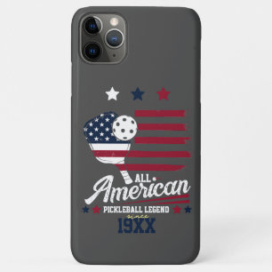 4th of July Pickleball USA Independence Day Gift Case-Mate iPhone Case