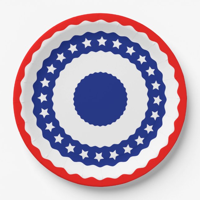 4th Of July Plate (Front)