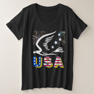4th of July Plus Size T-Shirt