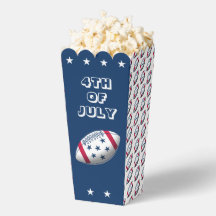4th of July Popcorn Favour Box