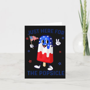 4th Of July Popsicle Usa American Flag Patriotic B Card