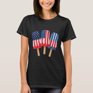 4th Of July Popsicle Womens Patriotic Fourth Of Ju T-Shirt