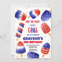 4th of July Popsicles Pool Party Pop on Over Kid