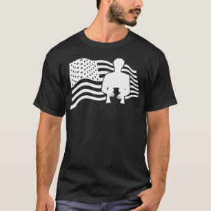 4th of July Pottery US American Flag  July T-Shirt