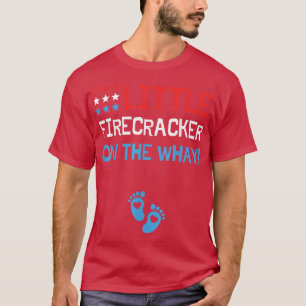 4th of July Pregnancy Announcement Baby Shower Rev T-Shirt