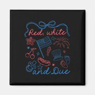 4th Of July Pregnancy Announcement Mama Patriotic  Magnet
