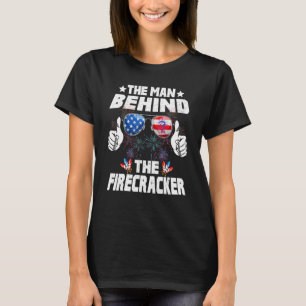 4th Of July Pregnancy The Man Behind The Firecrack T-Shirt
