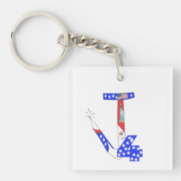 4th of July Products - Keychains, Hats, Flags etc Key Ring