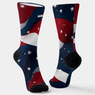 4th of July Red and Blue Socks