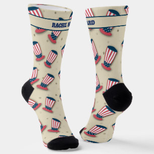 4th of July Red and Blue Socks