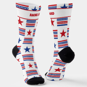 4th of July Red and Blue Socks