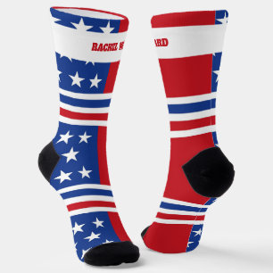 4th of July Red and Blue Socks