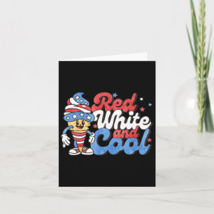 4th Of July Red White And Cool American Popsicle K Card