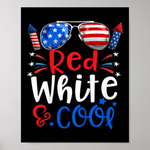 4th Of July Red White And Cool Patriotic Boys Kids Poster