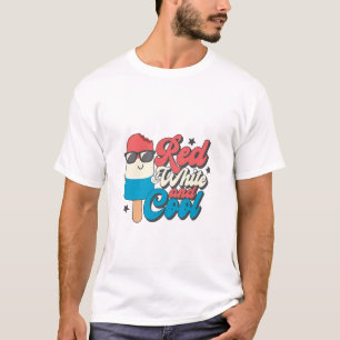 4th Of July Red White And Cool Popsicles T-Shirt