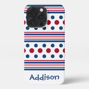 4th Of July Red White & Blue Patriotic iPhone 13 Pro Case