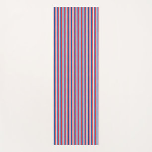 4th of July Red White Blue Stripes Yoga Mat